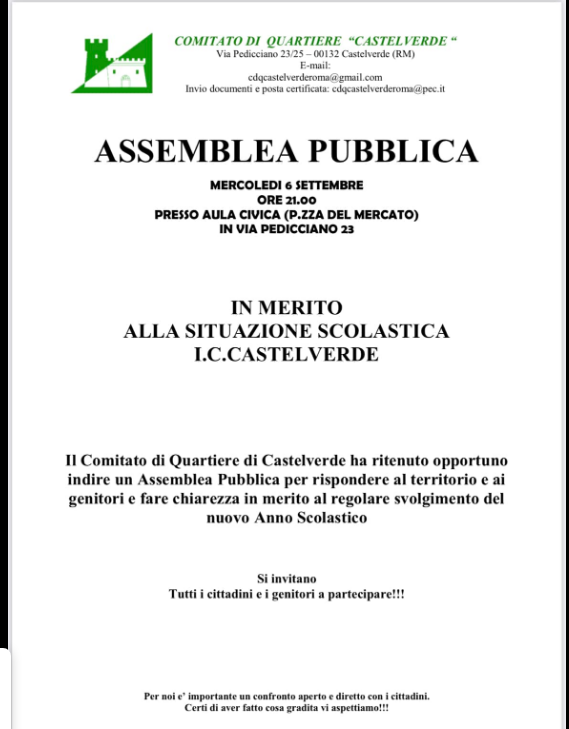 Al momento stai visualizzando ASSEMBLEA PUBBLICA